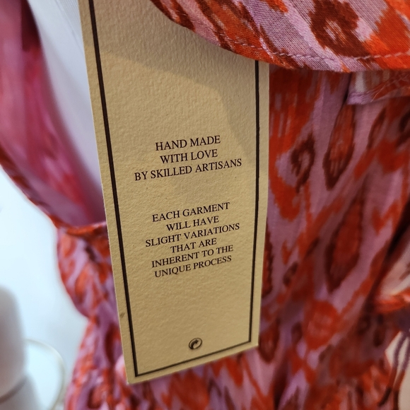 Figue Tahlia Dress Toledo Ikat Pink, Large FIGUE3044117C50116 - Picture 7 of 12